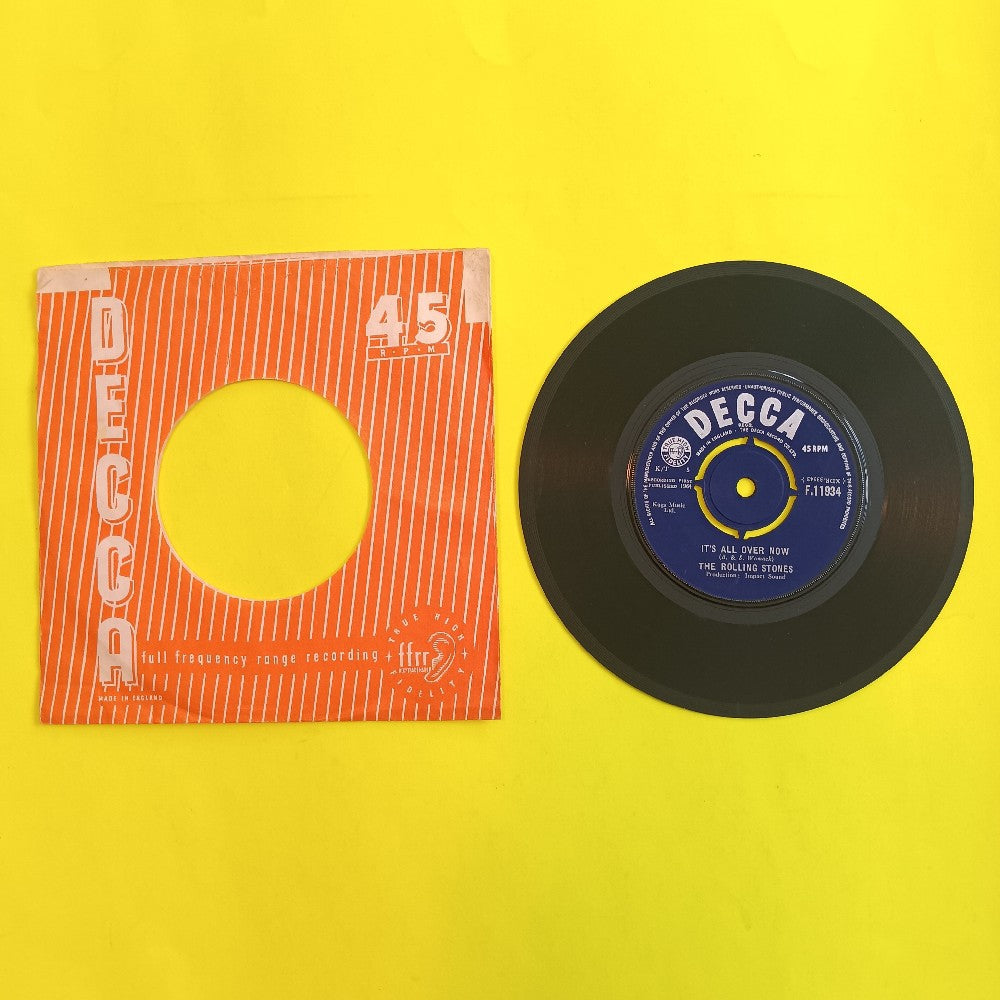 Rolling Stones - It's All Over Now UK 7" 45 - 1964 - F.11934 - Used - VG++ - Vinyl