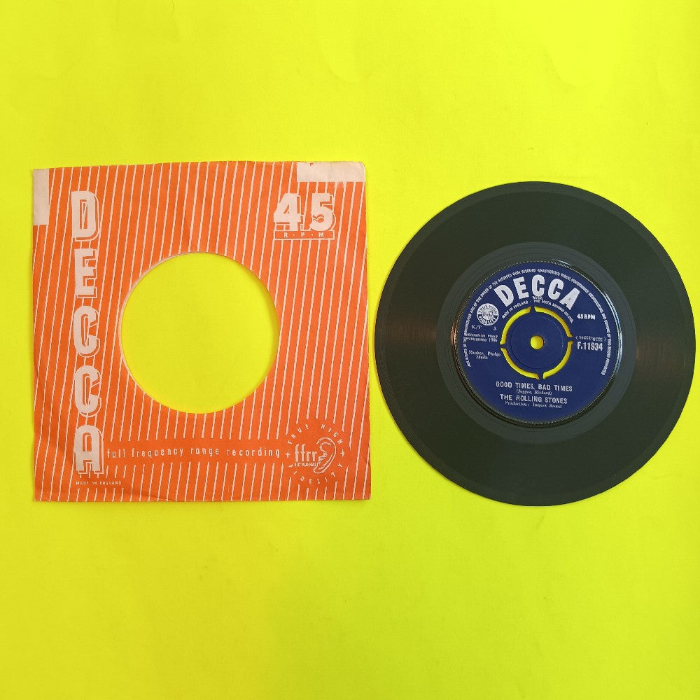 Rolling Stones - It's All Over Now UK 7" 45 - 1964 - F.11934 - Used - VG++ - Vinyl