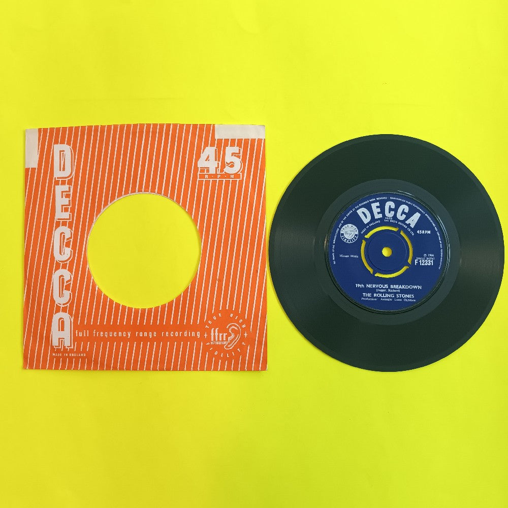 Rolling Stones - 19th Nervous Breakdown UK 7" 45 - 1966 - F 12331 - Used - EX - Vinyl