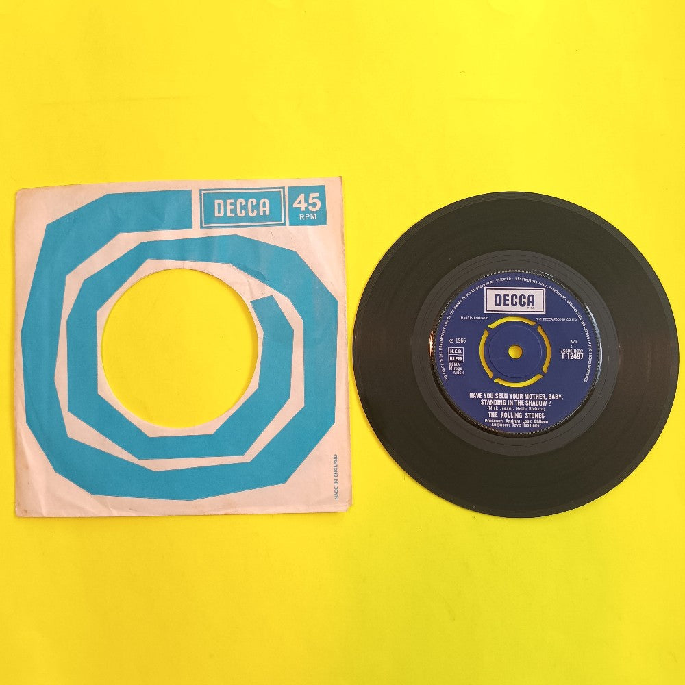 Rolling Stones - Have You Seen Your Mother UK 7" 45 - 1966 - F.12497 - Used - VG+ - Vinyl