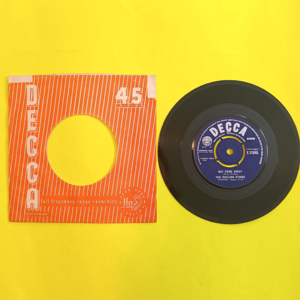 Rolling Stones - Not Fade Away UK 7" 45 - 1964 - F.11845 - Used - EX - Vinyl