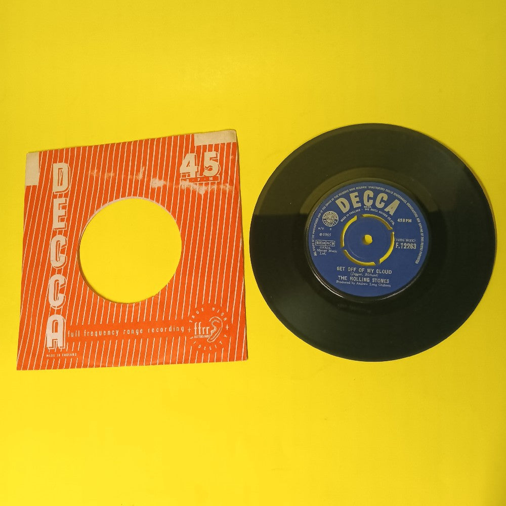 Rolling Stones - Get Off Of My Cloud UK 7" 45 - 1965 - F.12263 - Used - VG++ - Vinyl