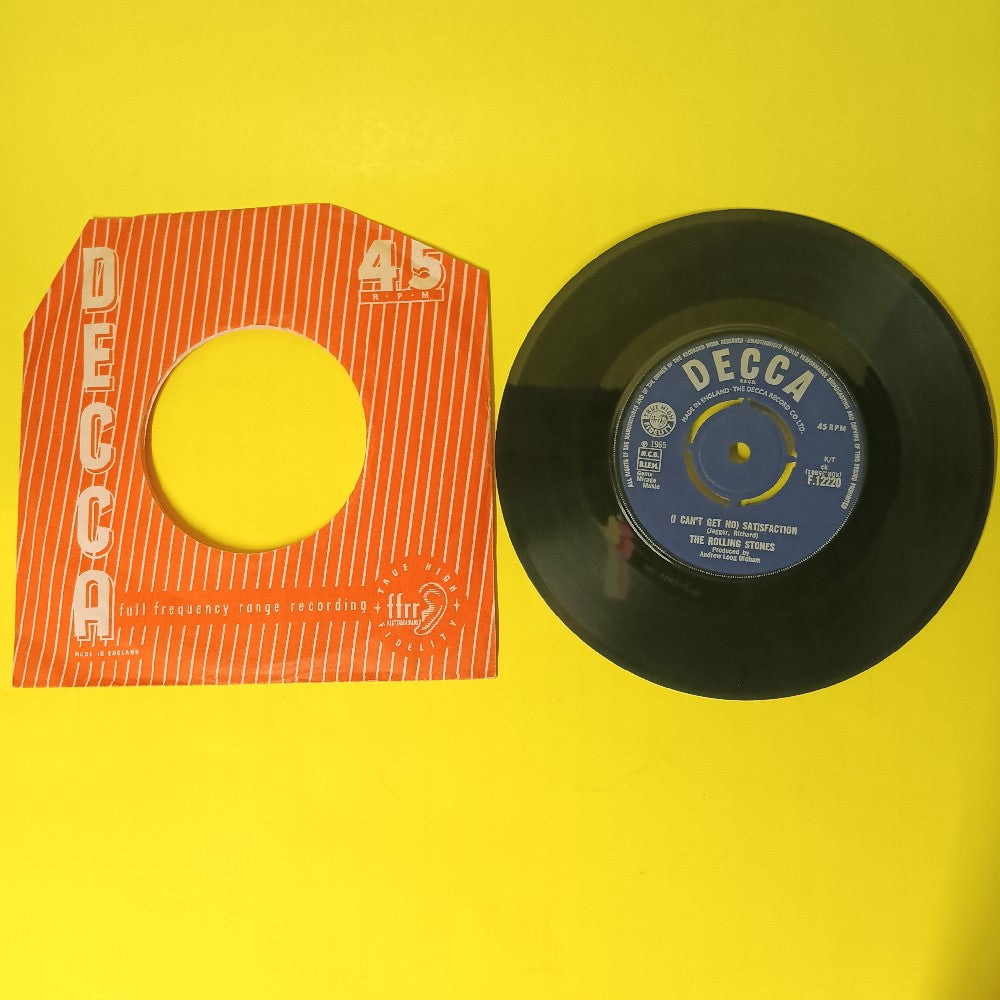 Rolling Stones - (I Cant Get No) Satisfaction UK 7" 45 - 1969 - F.12220 - Used - VG+ - Vinyl