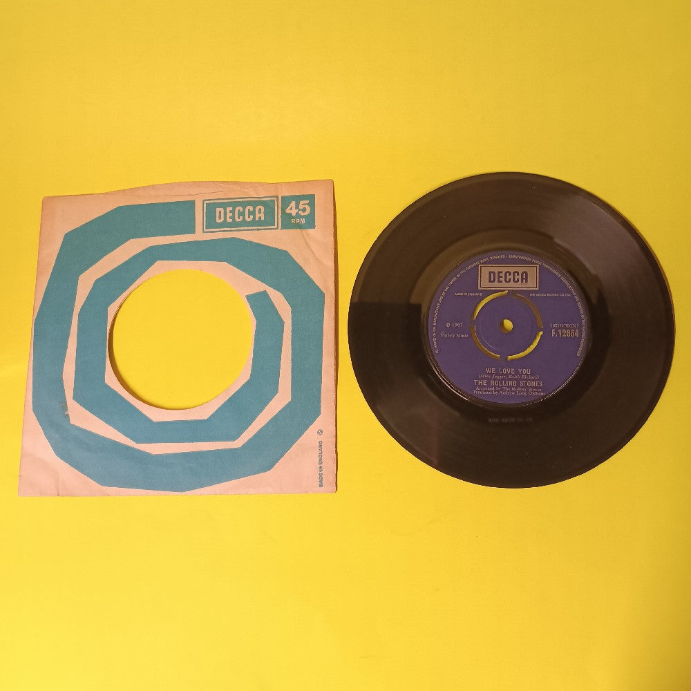 Rolling Stones - We Love You / Dandelion UK 7" 45 - 1967 - F.12654 - Used - VG+ - Vinyl