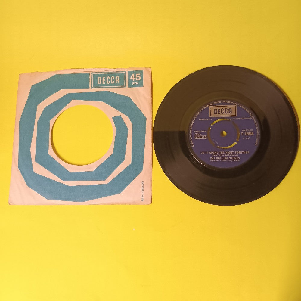 Rolling Stones - Let's Spend The Night Together UK 7" 45 - 1967 - F.12546 - Used - VG+ - Vinyl