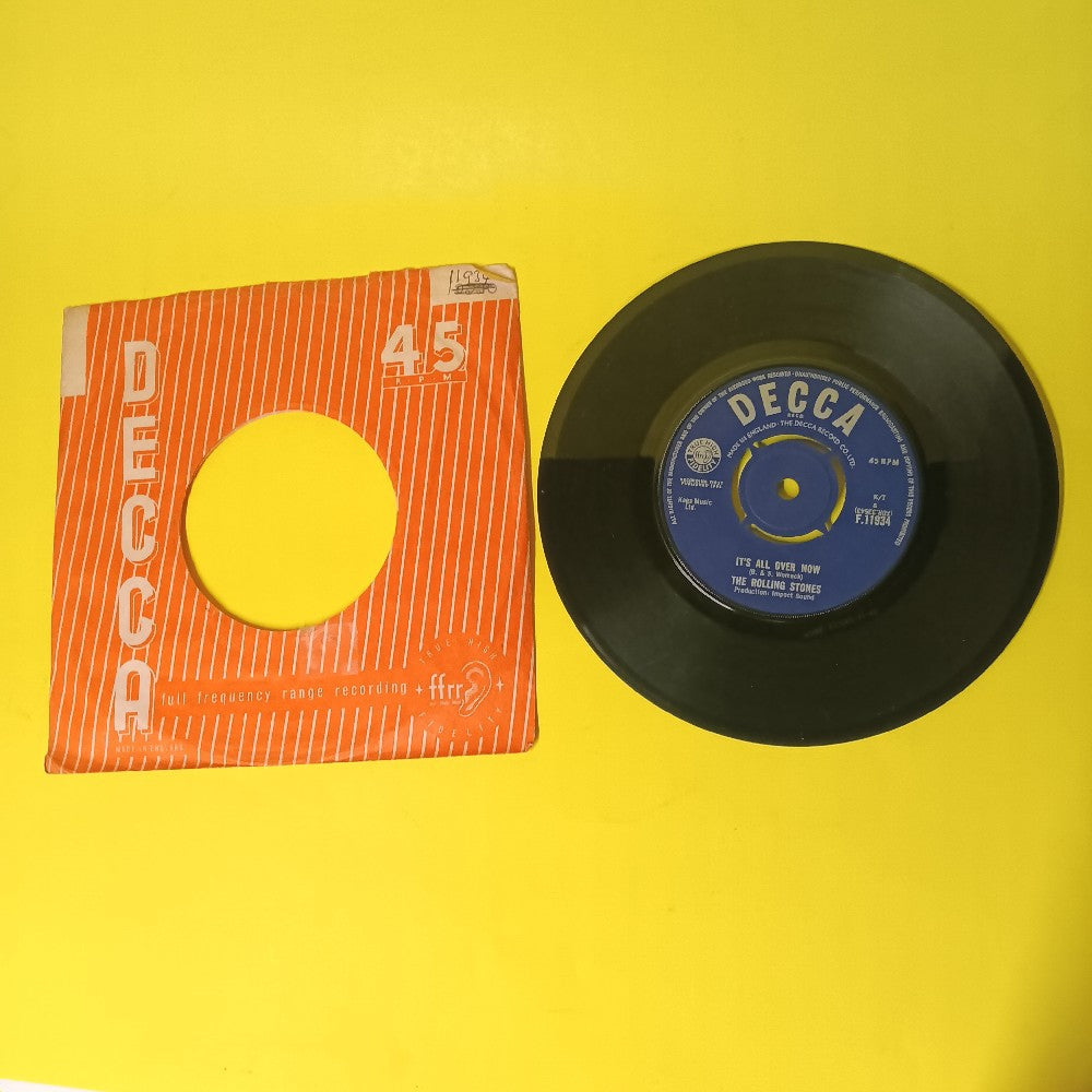 Rolling Stones - It's All Over Now UK 7" 45 - 1964 - F.11934 - Used - VG+ - Vinyl