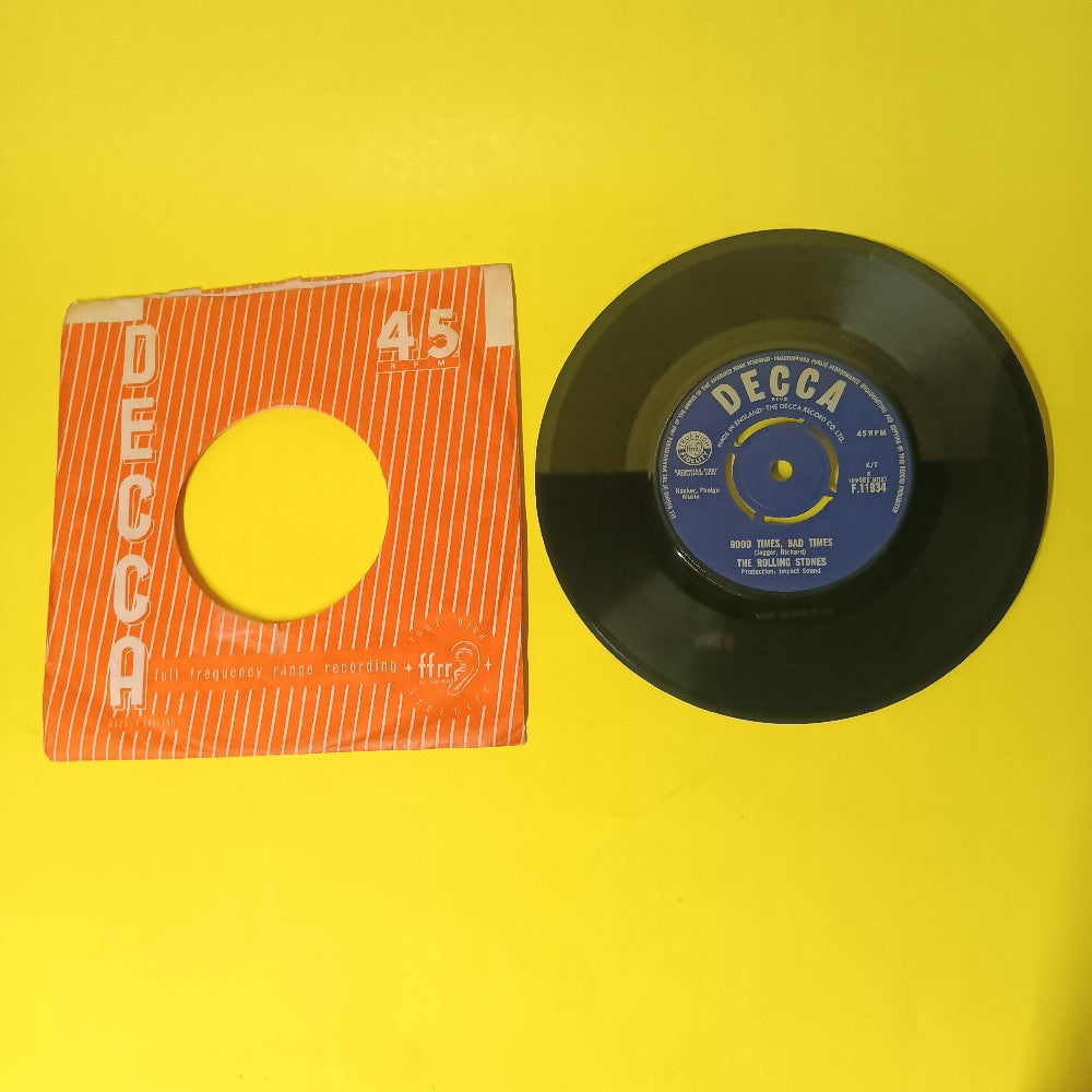 Rolling Stones - It's All Over Now UK 7" 45 - 1964 - F.11934 - Used - VG+ - Vinyl