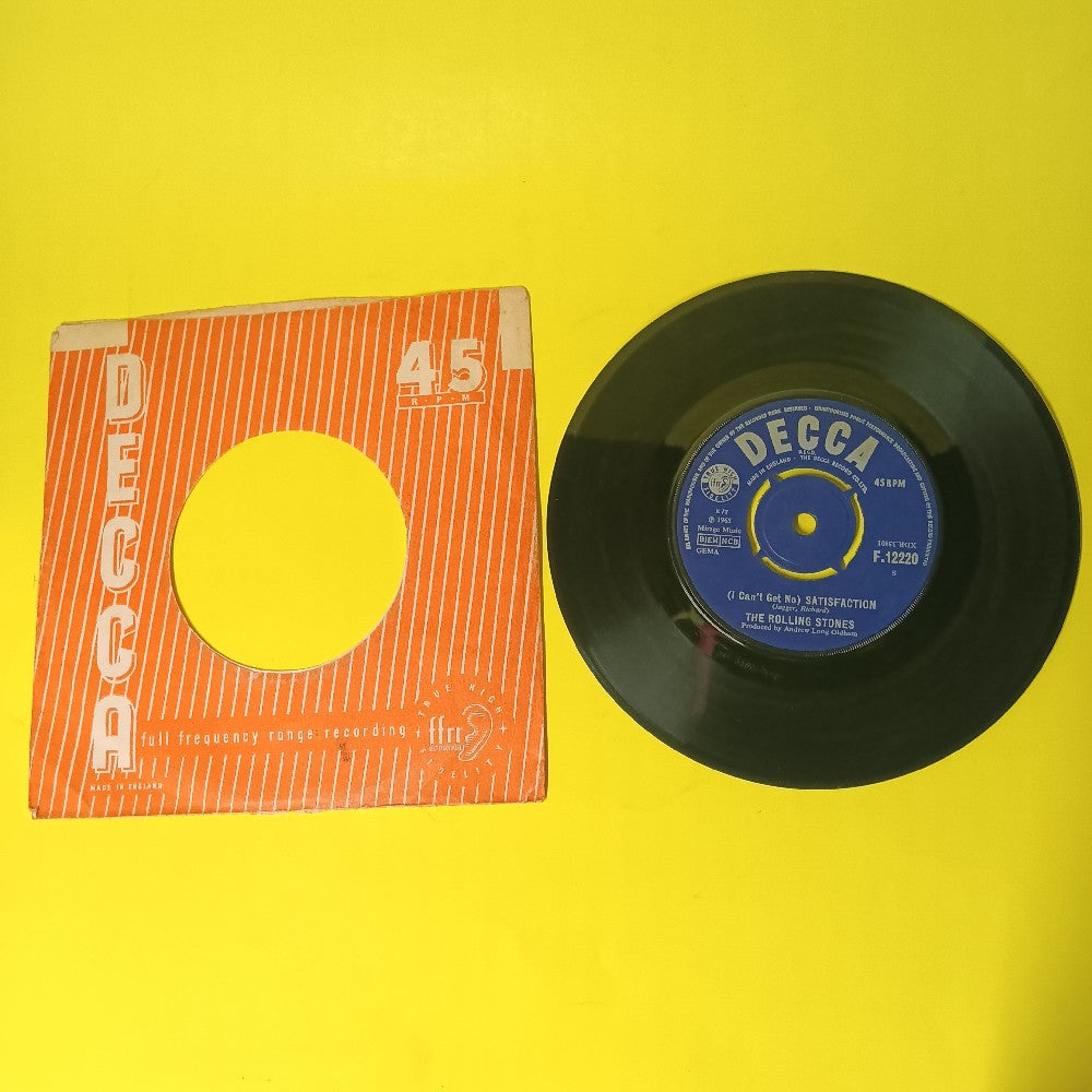 Rolling Stones - (I Cant Get No) Satisfaction UK 7" 45 - 1969 - F.12220 - Used - VG+ - Vinyl