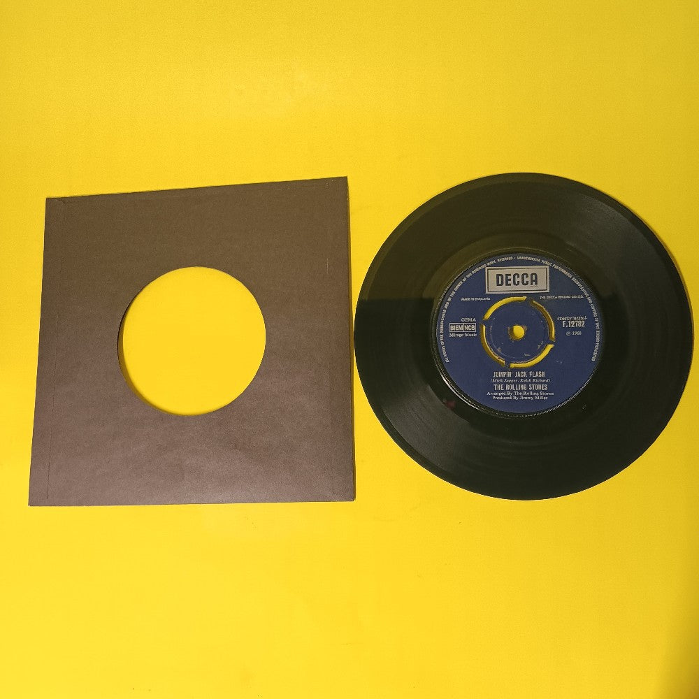 Rolling Stones - Jumpin' Jack Flash UK 7" 45 - 1968 - F.12782 - Used - VG+ - Vinyl