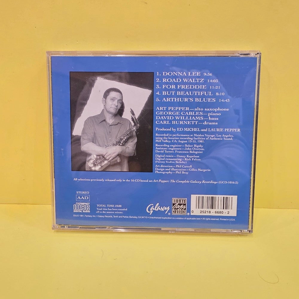 Art Pepper - Arthur's Blues - 1991 - OJCCD-680-2 - Used - VG++ - CDs