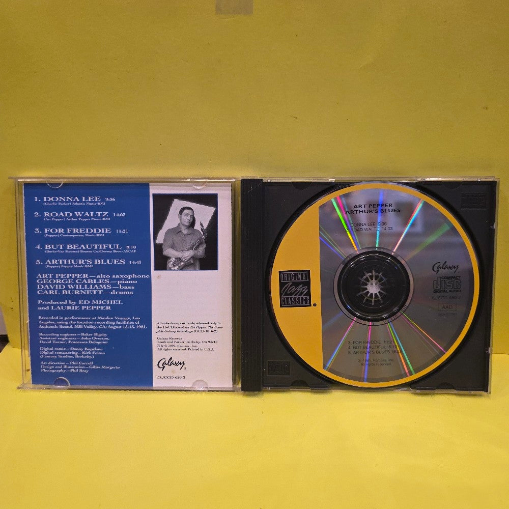 Art Pepper - Arthur's Blues - 1991 - OJCCD-680-2 - Used - VG++ - CDs