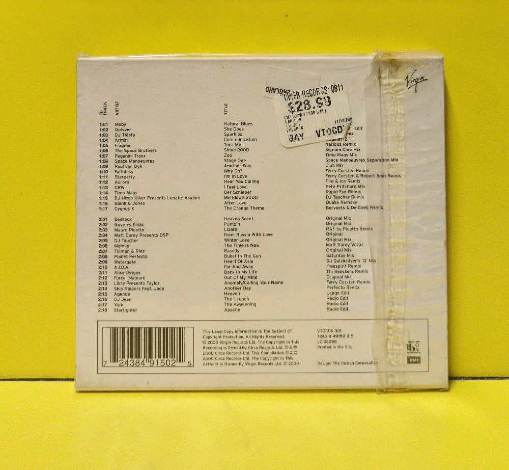 Various - Meltdown 2000: New Trance - 2000 - VTDCDX 301 - New - Sealed - CDs - 2xCD Set - UK Import - W/ Slipcase