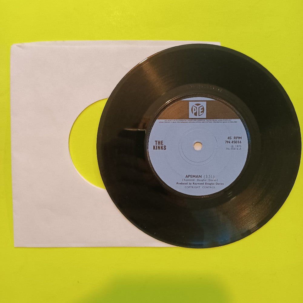 The Kinks - Apeman / Rats UK 7" 45 - 1970 - 7N.45016 - Used - VG+ - Vinyl