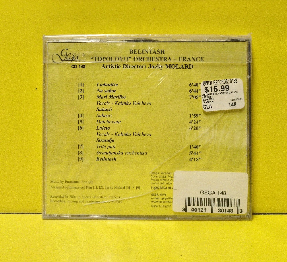 "Topolovo" Orchestra - France - Belintash (Bulgarian Horo) - 2005 - GD 148 - New - Sealed - CDs - Bulgaria Import