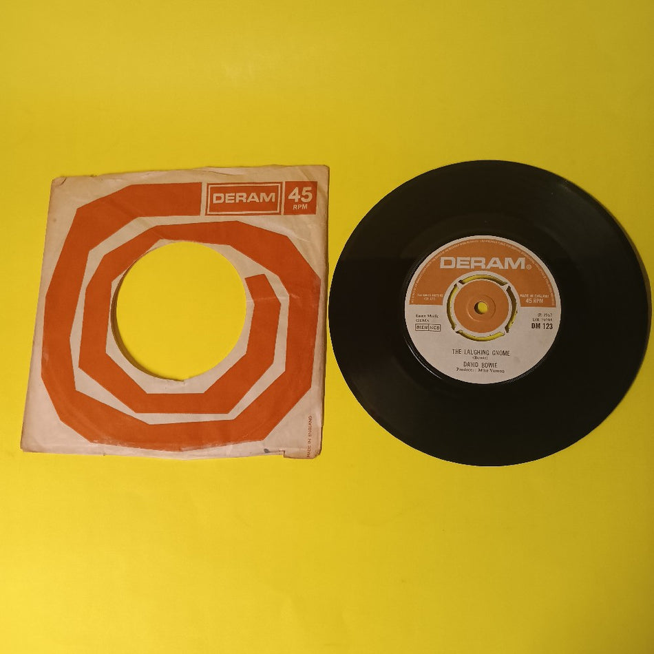 David Bowie - The Laughing Gnome UK 7" 45 - 1973 - DM 123 - Used - VG+ - Vinyl