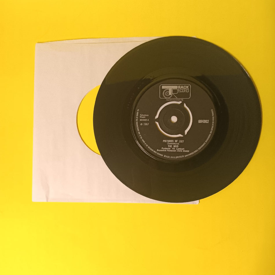 The Who  - Pictures Of Lily 3 Prong UK 7" 45 - 1967 - 604002 - Used - VG++ - Vinyl