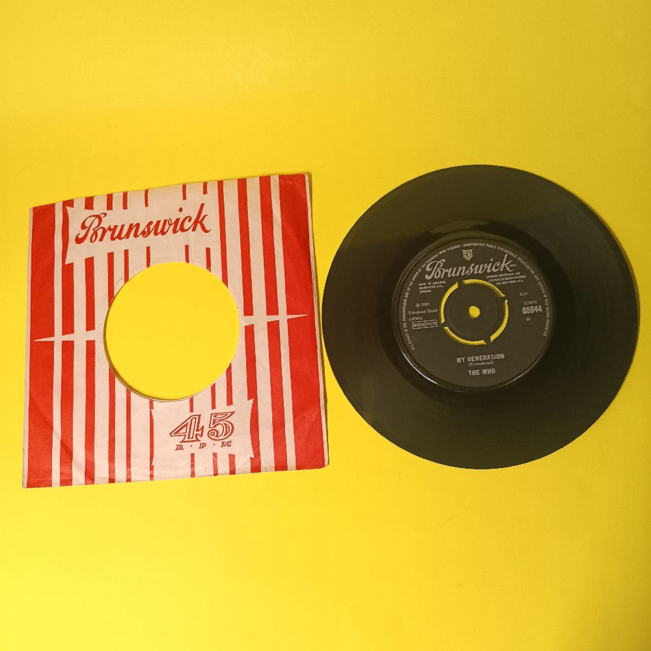 The Who  - My Generation UK 7" 45 - 1965 - 05944 - Used - VG+ - Vinyl