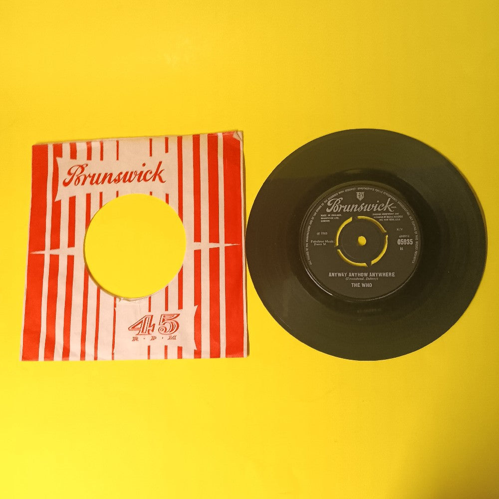 The Who  - Anyway Anyhow Anywhere UK 7" 45 - 1965 - 05935 - Used - VG++ - Vinyl