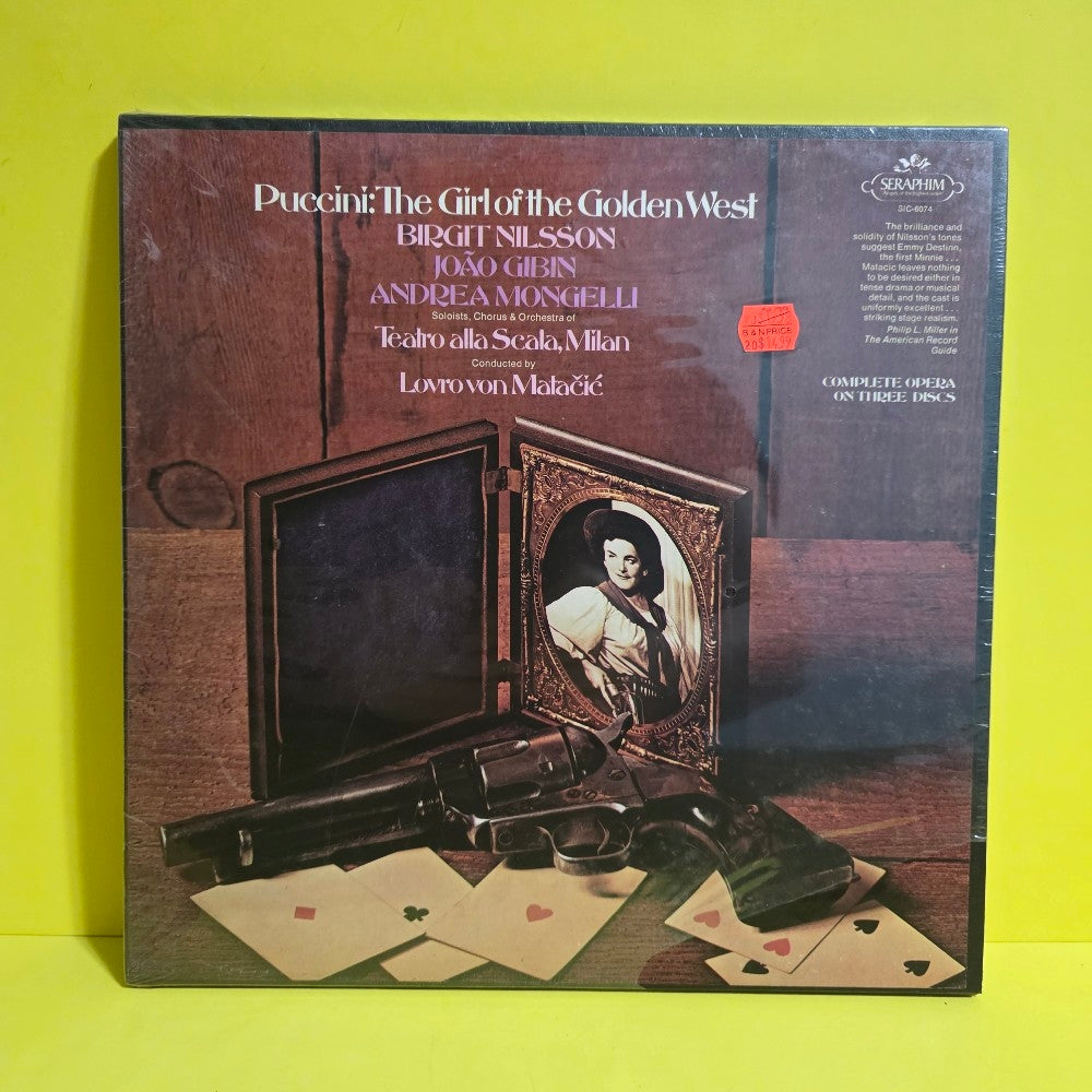 Puccini, Birgit Nilsson,Joao Gibin,Andrea Mongelli - The Girl Of The Golden West - 1972 - SIC-6074 - New - Sealed - Vinyl