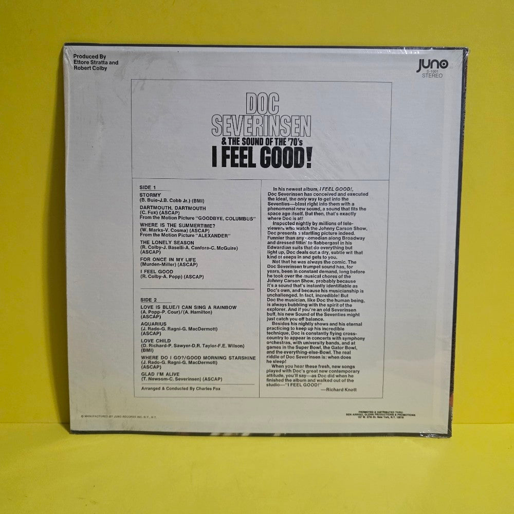 Doc Severinsen  - Doc Severinsen & The Sound Of The 70's I Feel Good! - 1970 - S-1001 - New - Sealed - Vinyl