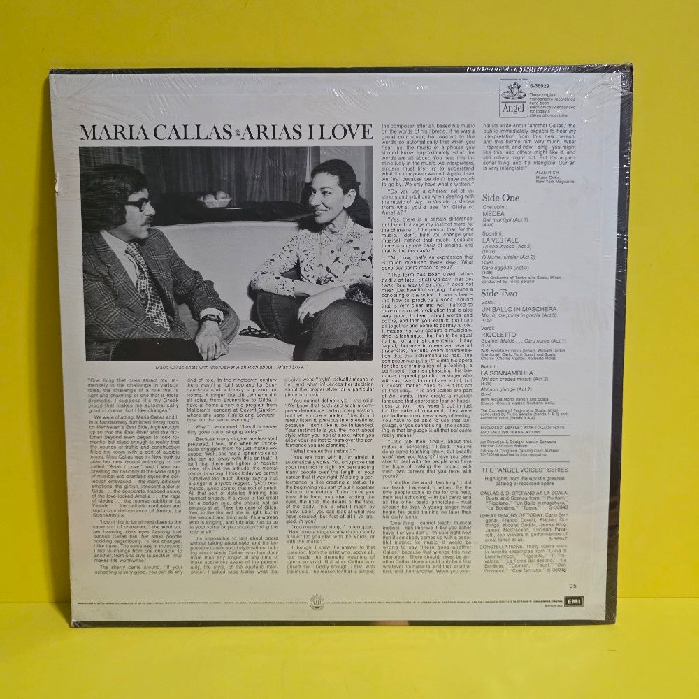 Maria Callas - Arias I Love - S-536929 - New - Sealed - Vinyl