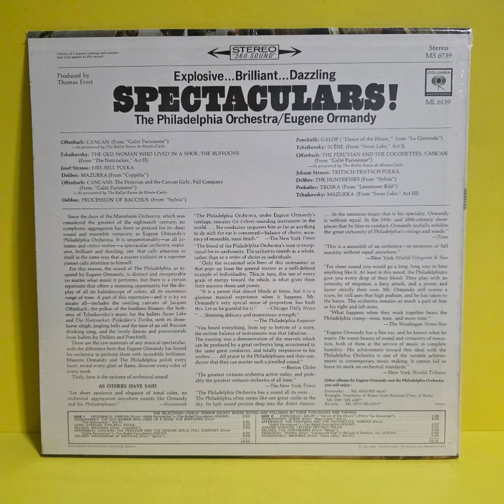 Eugene Ormandy/ The Phil. Orchestra  - Spectacular  - 1965 - MS 6739 - New - Sealed - Vinyl