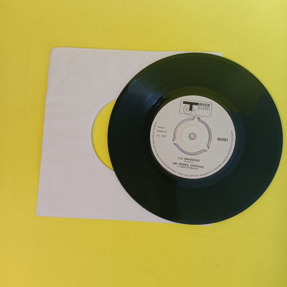 Jimi Hendrix Experience - Purple Haze UK 7" 45 - 1967 - 604001 - Used - VG+ - Vinyl
