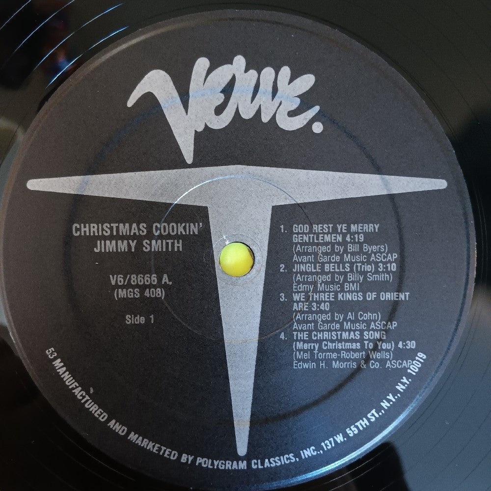 Jimmy Smith - Christmas Cookin' - 1983 - V6-8666 - Used - EX - Vinyl