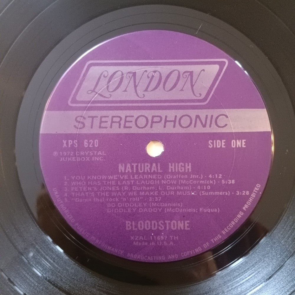 Bloodstone - Natural High PROMO Rare Label - 1973 - XPS 62 - Used
