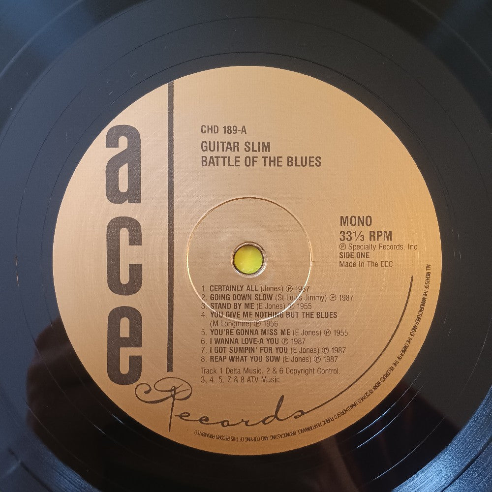 Guitar Slim / Earl King - Battle Of The Blues UK - 1987 - CHD 189 - Used - VG++ - Vinyl