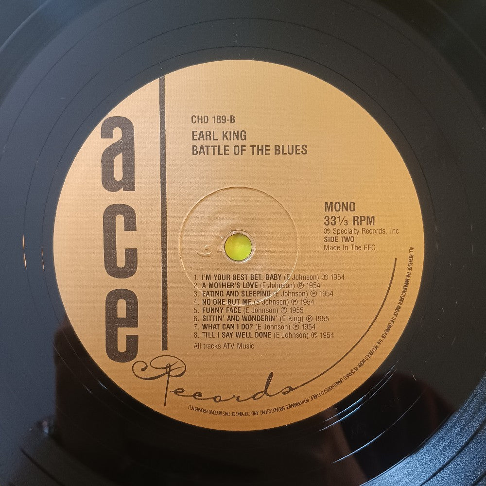 Guitar Slim / Earl King - Battle Of The Blues UK - 1987 - CHD 189 - Used - VG++ - Vinyl