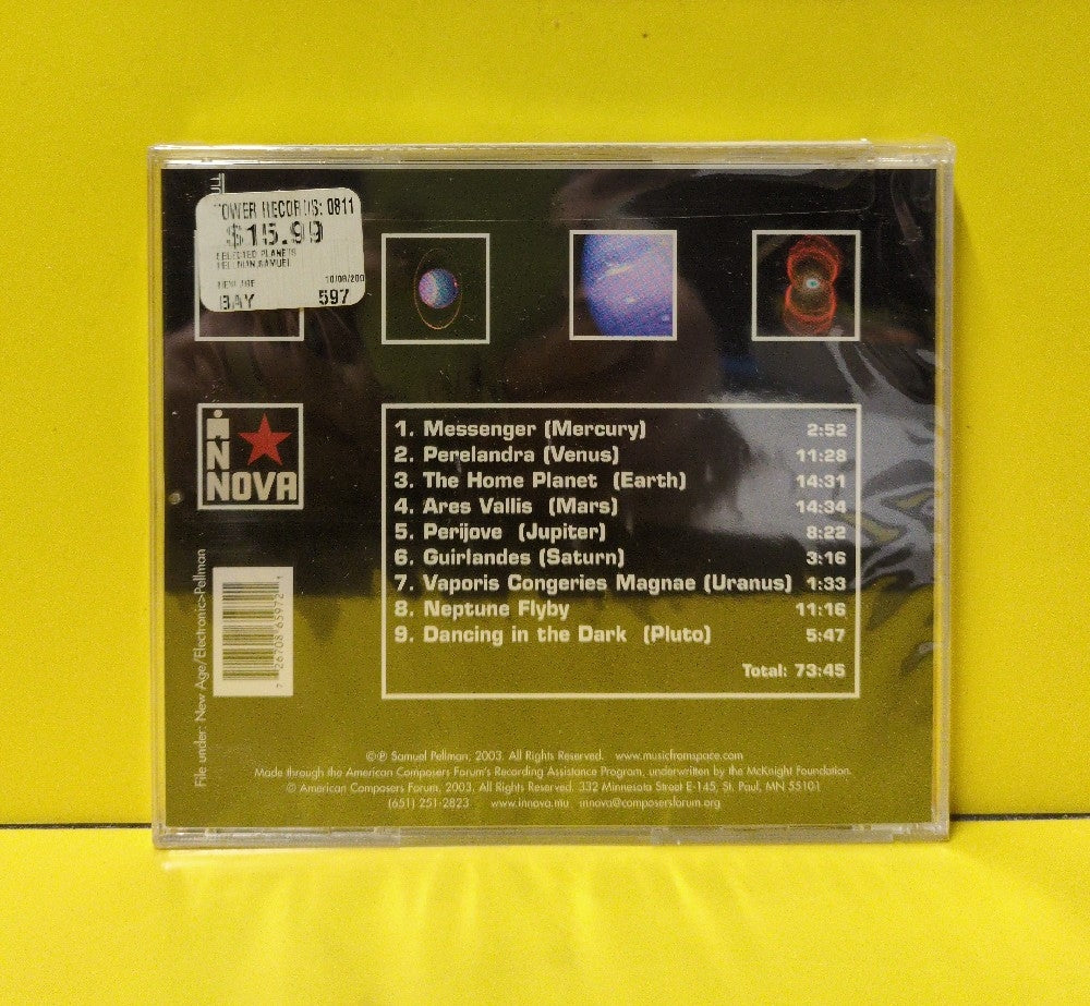 Samuel Pellman - Selected Planets - 2003 - innova 597 - New - Sealed - CDs