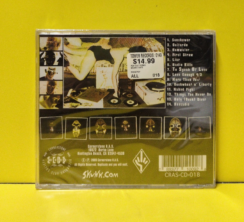 Secret Hate - Pop Cult Vomit - 2000 - CRAS-CD-018 - New - Sealed - CDs