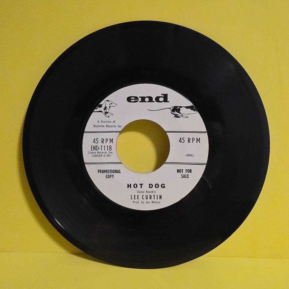 Lee Curtin - Gee, I'm Sorry / Hot Dog 7" PROMO  - 1962 - END-1118 - Used - VG - Vinyl