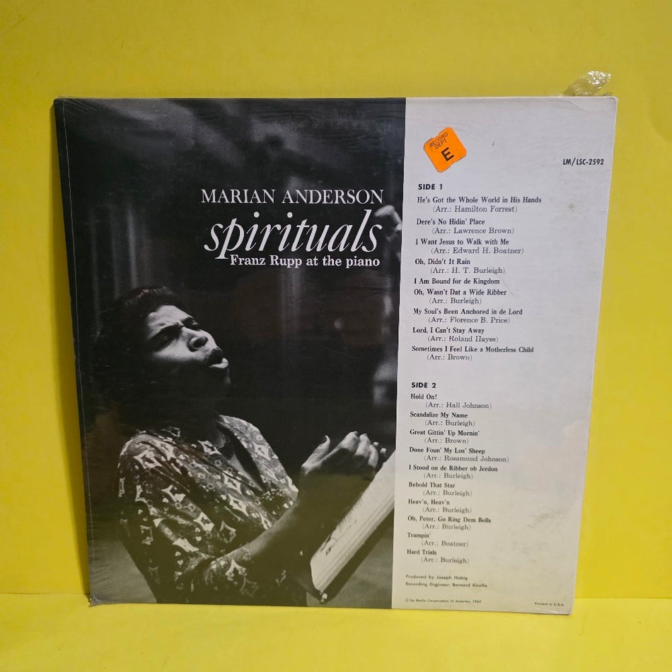 Maria Anderson, Franz Rupp - He's Got The Whole World In His Hands  - 1962 - LSC-2592 - New - Sealed - Vinyl