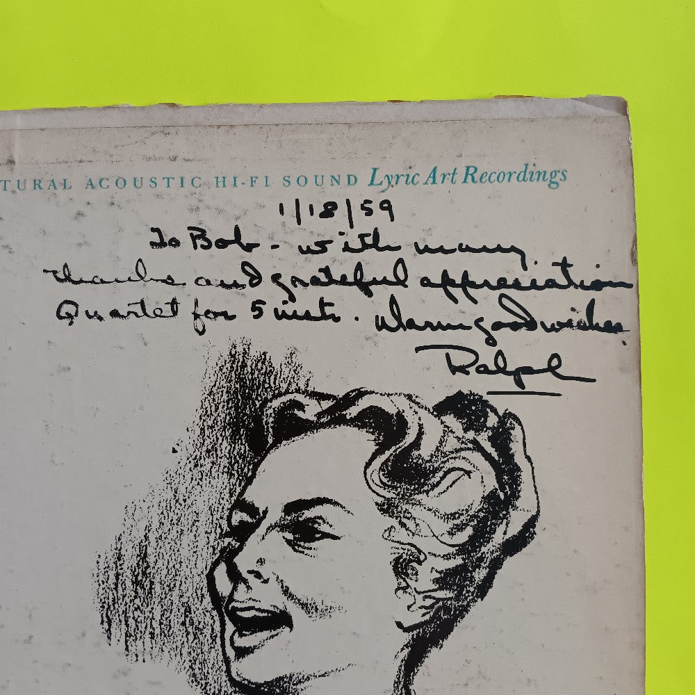 Agnes Moorehead / Ralph Hollander AUTOGRAPHED - The Psalms Of David - AMRH-003 - Used - VG++ - Vinyl