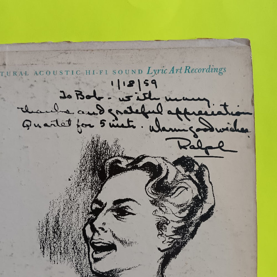 Agnes Moorehead / Ralph Hollander AUTOGRAPHED - The Psalms Of David - AMRH-003 - Used - VG++ - Vinyl