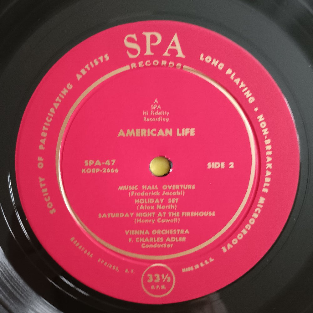 F. Charles Adler - American Life - 1954 - SPA-47 - Used - VG++ - Vinyl
