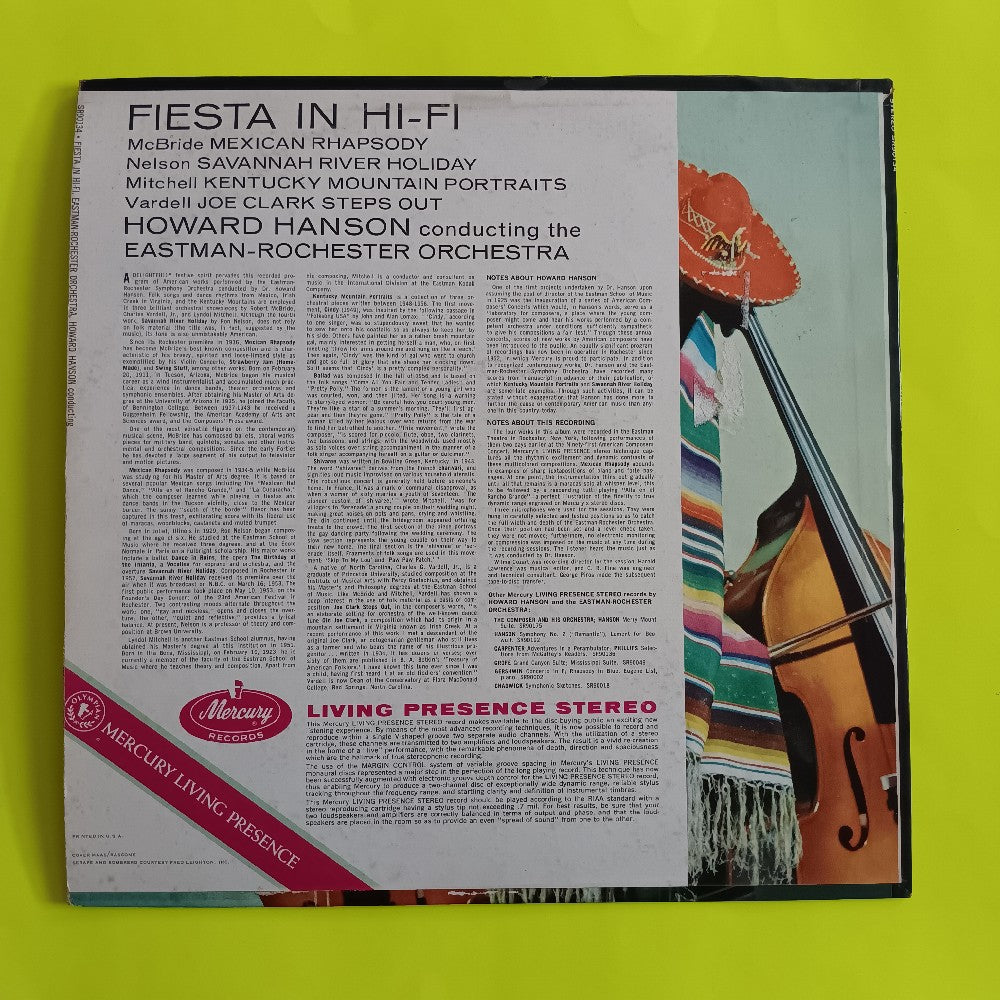 Howard Hanson - Fiesta In Hi-Fi - 1958 - SR 90134 - Used - VG++ - Vinyl