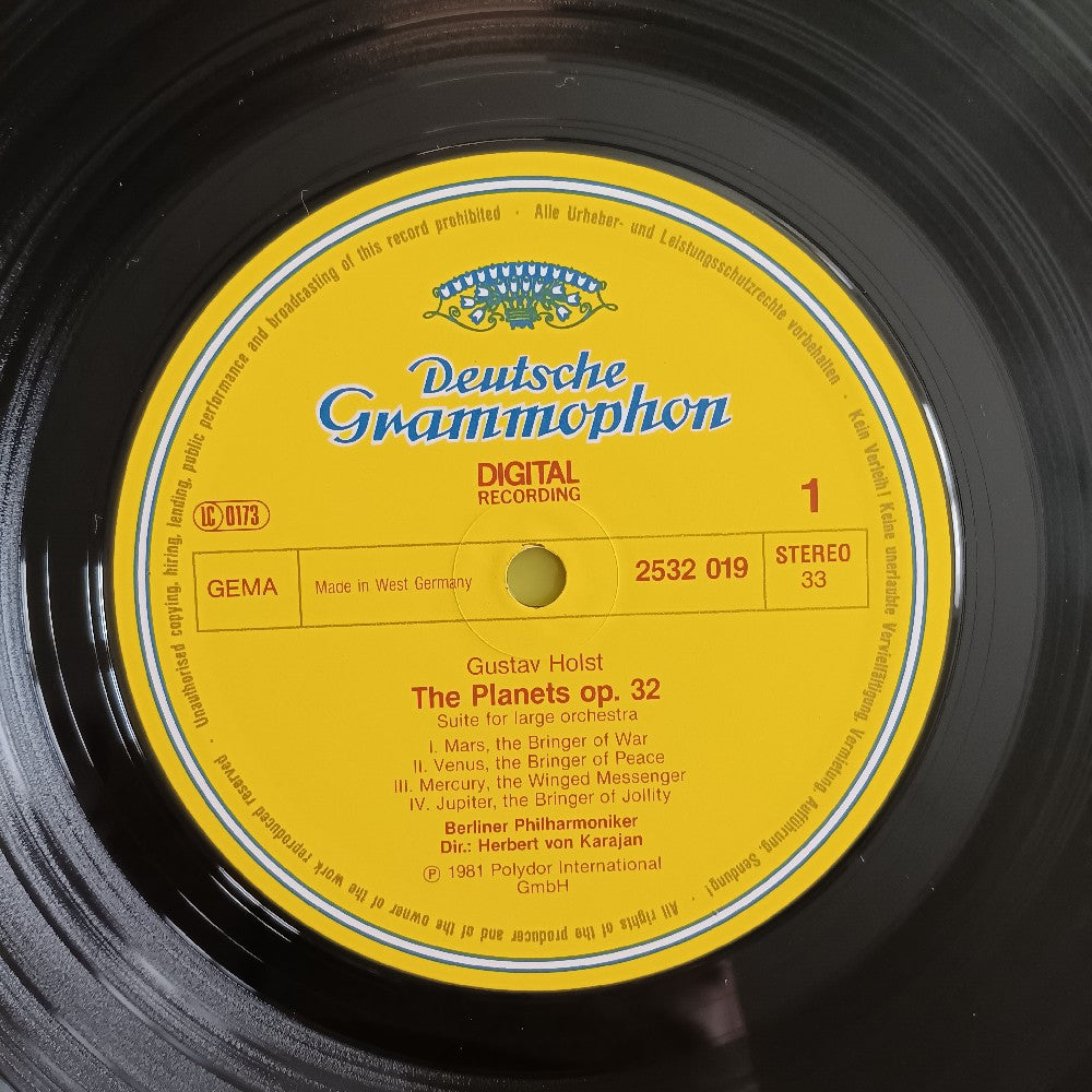 Gustav Holst / Van Karajan - The Planets EU SHRINK - 1981 - 2532 019 - Used - NM - Vinyl