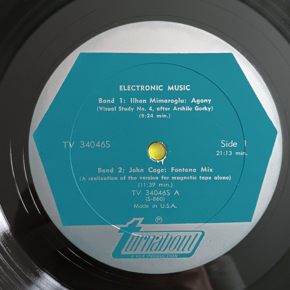 John Cage / Berio / Mimaroglu - Electronic Music - 1966 - TV 340465 - Used - VG++ - Vinyl