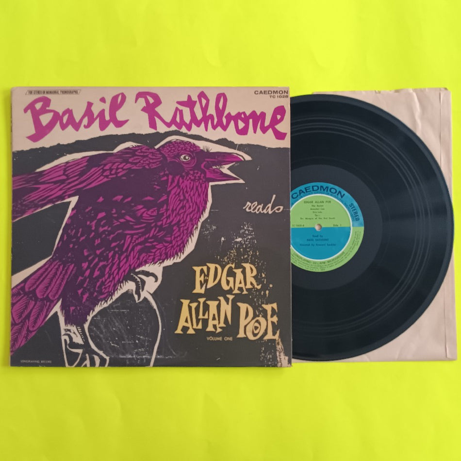 Basil Rathbone - Reads Edgar Allan Poe Volume 1 - TC 1028 - Used - VG++ - Vinyl