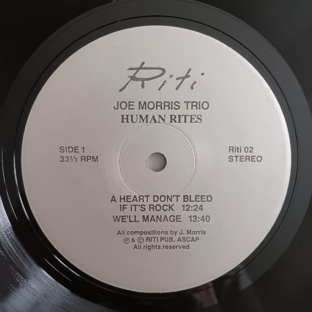 Joe Morris Trio - Human Rites 2LP Radio Copy - 1987 - RITI 02/03 - Used - VG++ - Vinyl