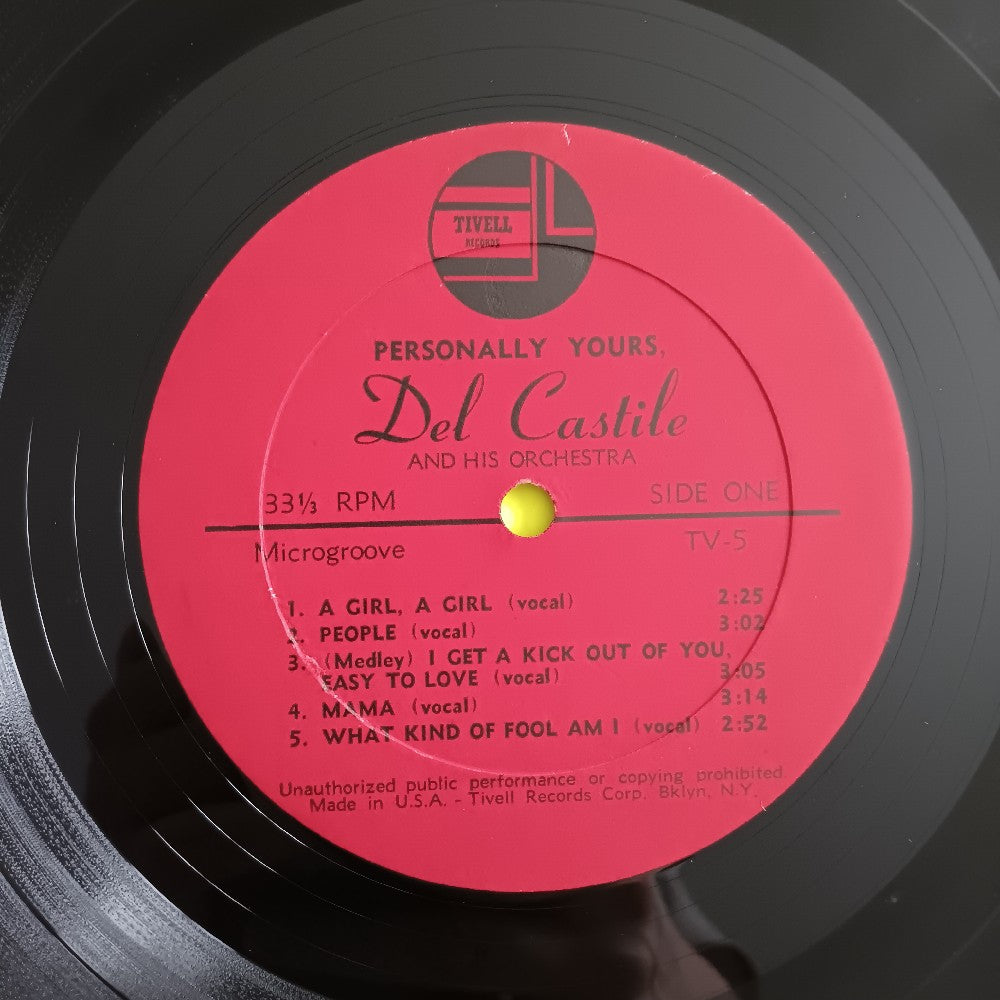 Del Castile AUTOGRAPHED - Personally Yours - TV5 - Used - VG++ - Vinyl