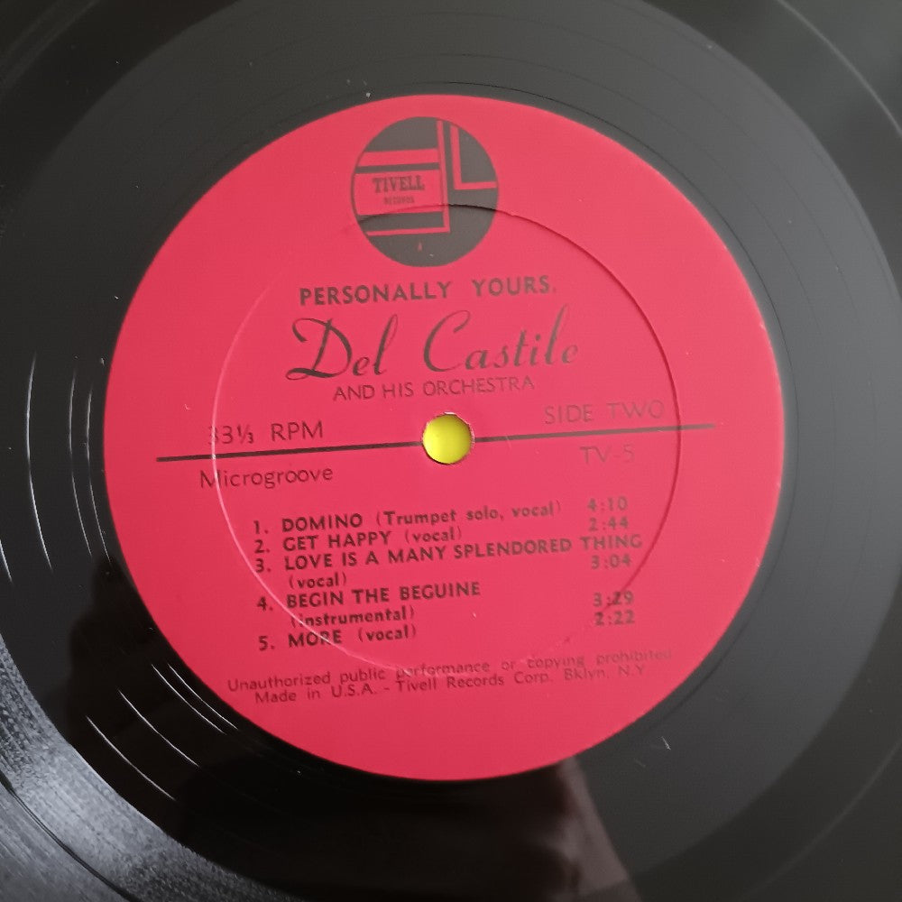 Del Castile AUTOGRAPHED - Personally Yours - TV5 - Used - VG++ - Vinyl