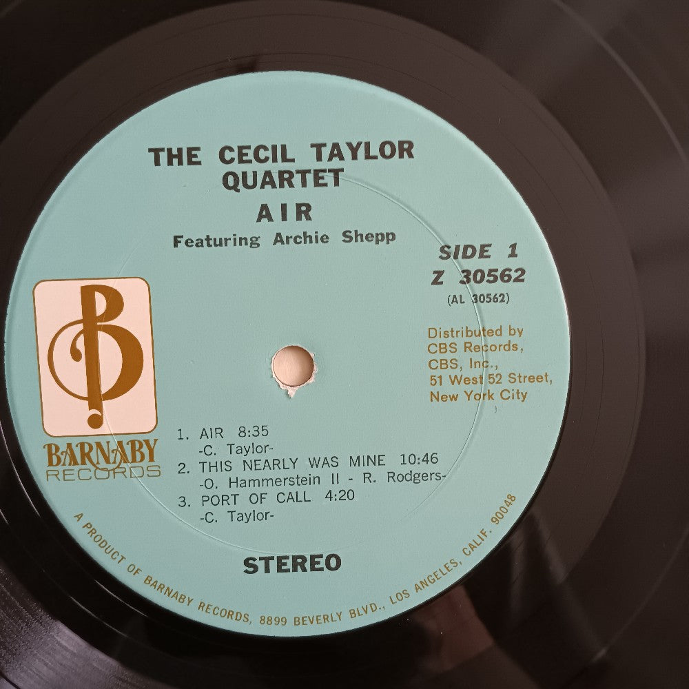 Cecil Taylor & Archie Shepp - Air - 1971 - Z 35062 - Used - VG++ - Vinyl