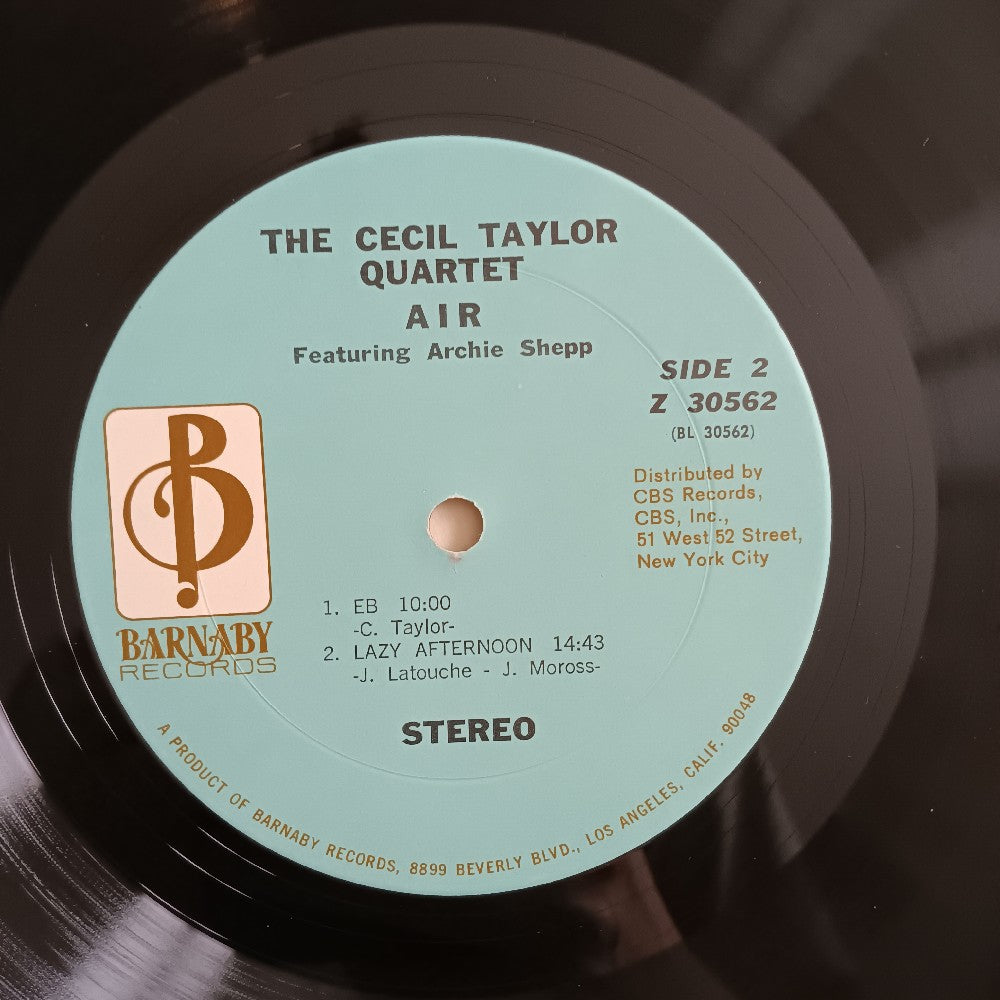 Cecil Taylor & Archie Shepp - Air - 1971 - Z 35062 - Used - VG++ - Vinyl