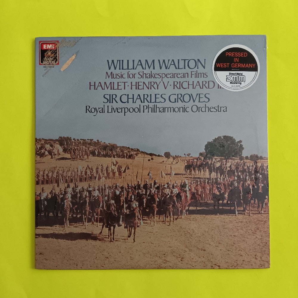 William Walton / Sir Charles Groves - Music For Shakespearean Films: Hamlet, Henry V, Richard III PROMO - 1984 - DS-38088 - New - Sealed - Vinyl