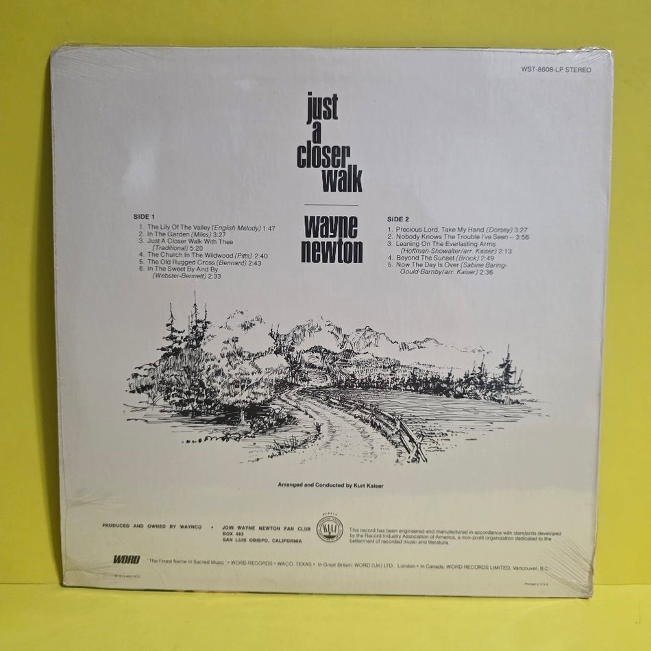 Wayne Newton  - Just A Closer Walk  - 1973 - WST-8608 - New - Sealed - Vinyl