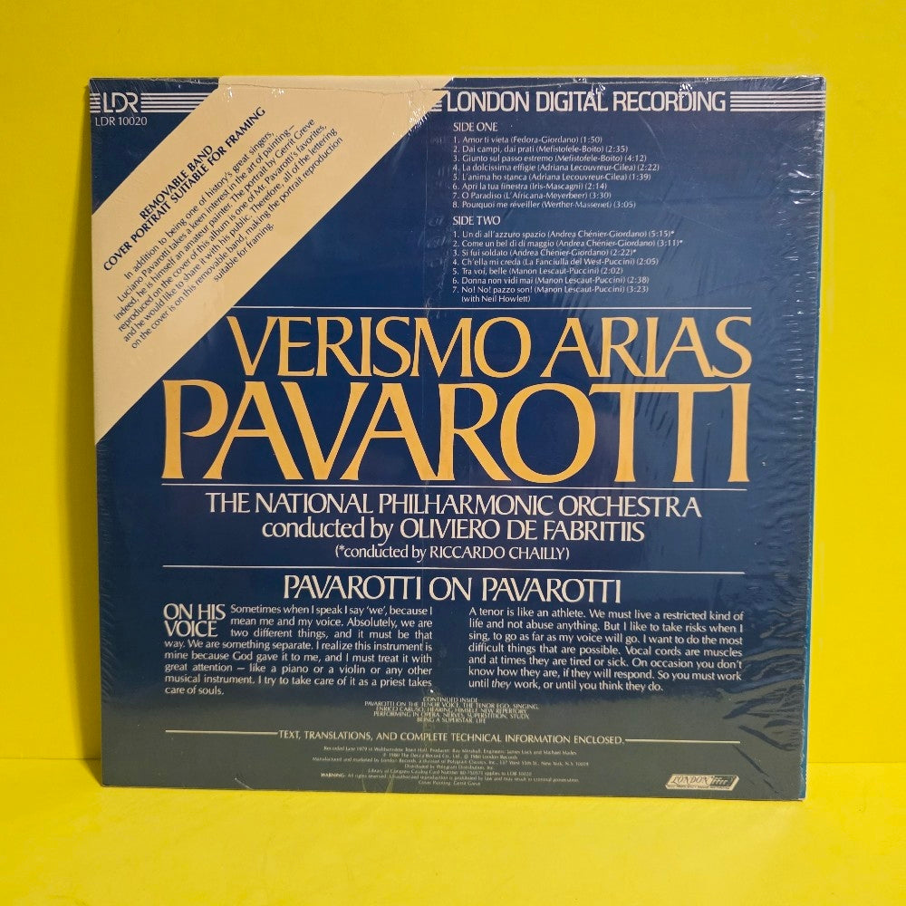 Luciano Pavarotti  - Verismo Arias - 1980 - LDR 10020 - New - Sealed - Vinyl